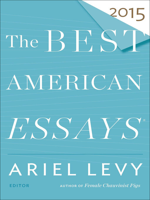 Title details for The Best American Essays 2015 by Ariel Levy - Wait list